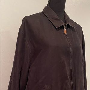 Men’s Jacket. Black suede material. Perfect for fall/winter. Lined.